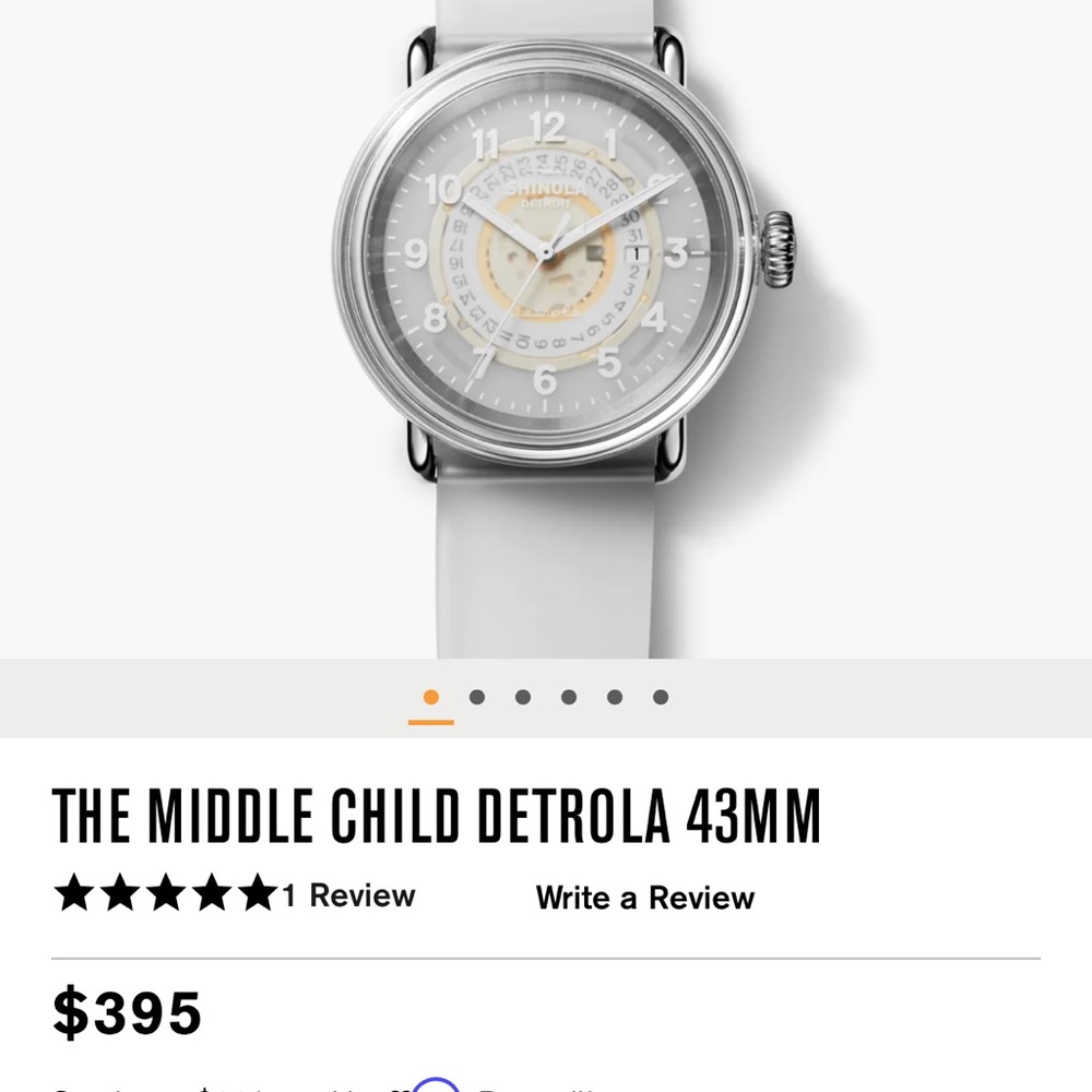 Shinola “The Middle Child” watch